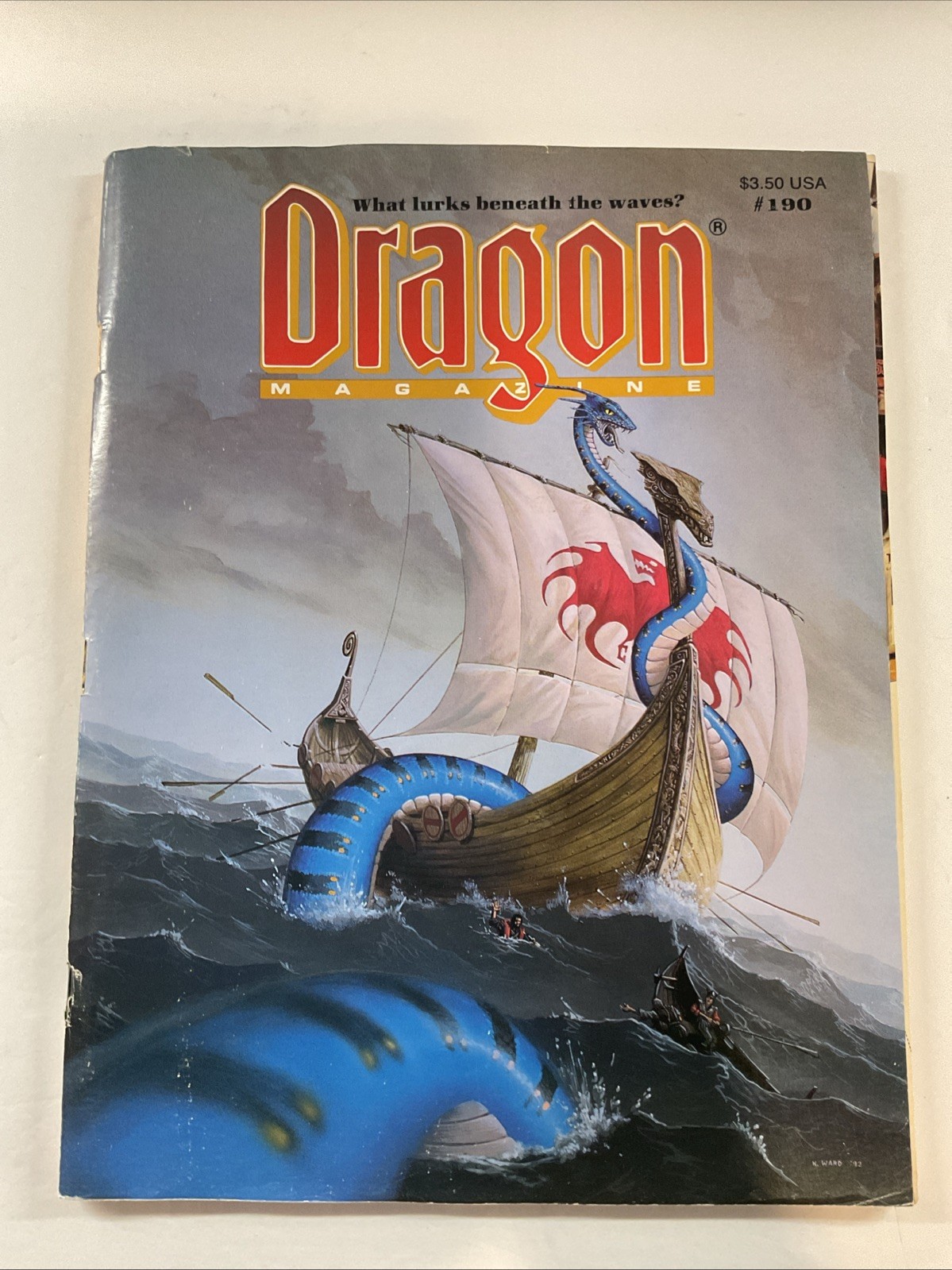 TSR Dragon Magazine #190 “Monsters of the Deep, In Poseidon’s Lair”