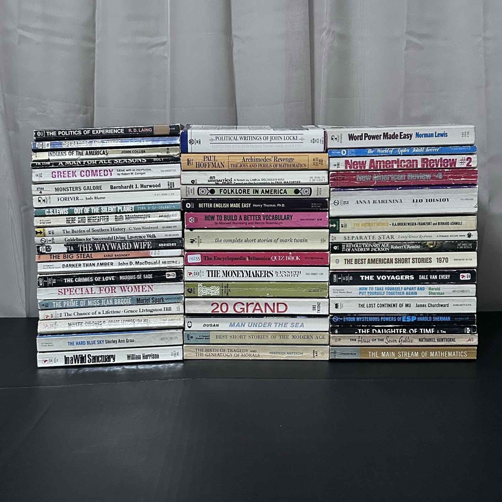 HUGE Book Lot of 51 Vintage Mixed Paperback Books
