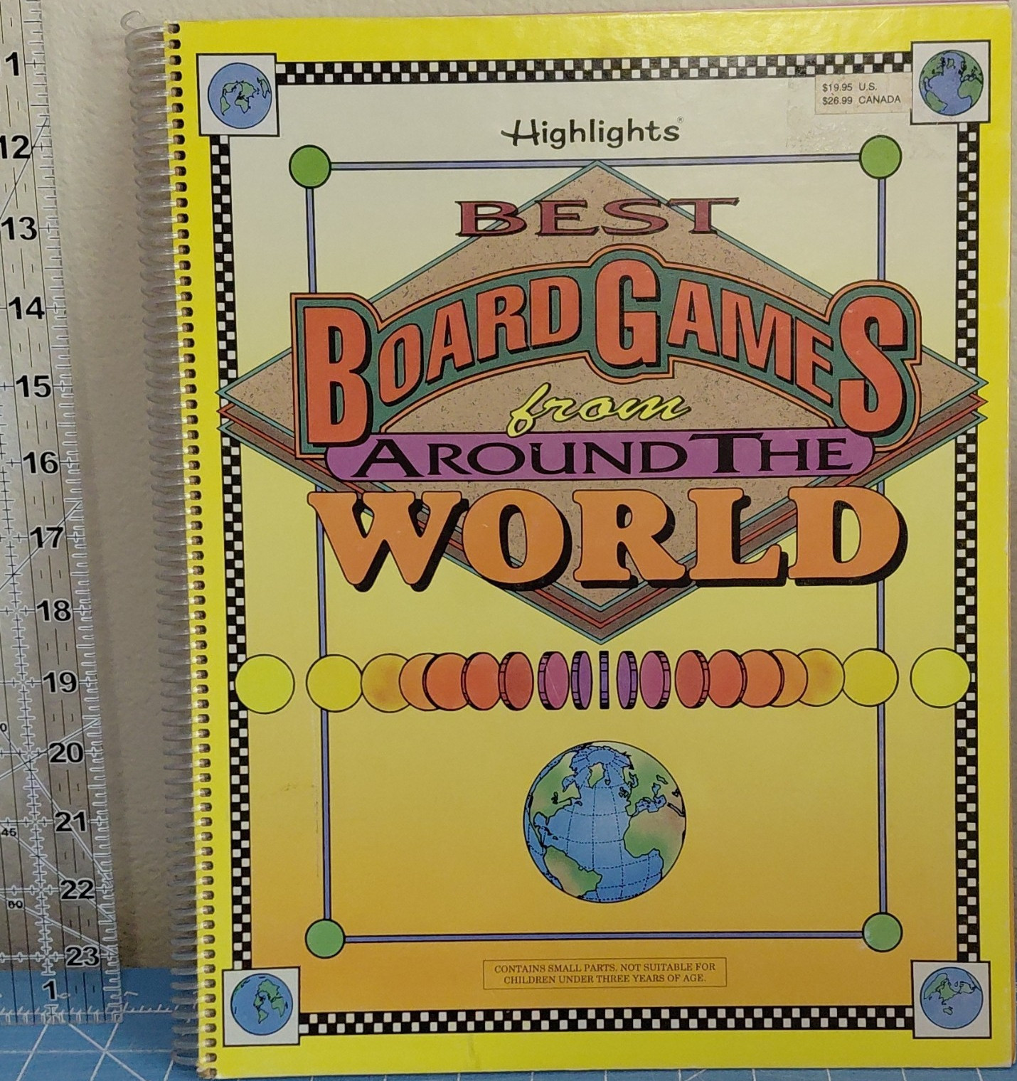 Highlights Best Board Games From Around the World Spiral Bound 1992 Ages 4-8
