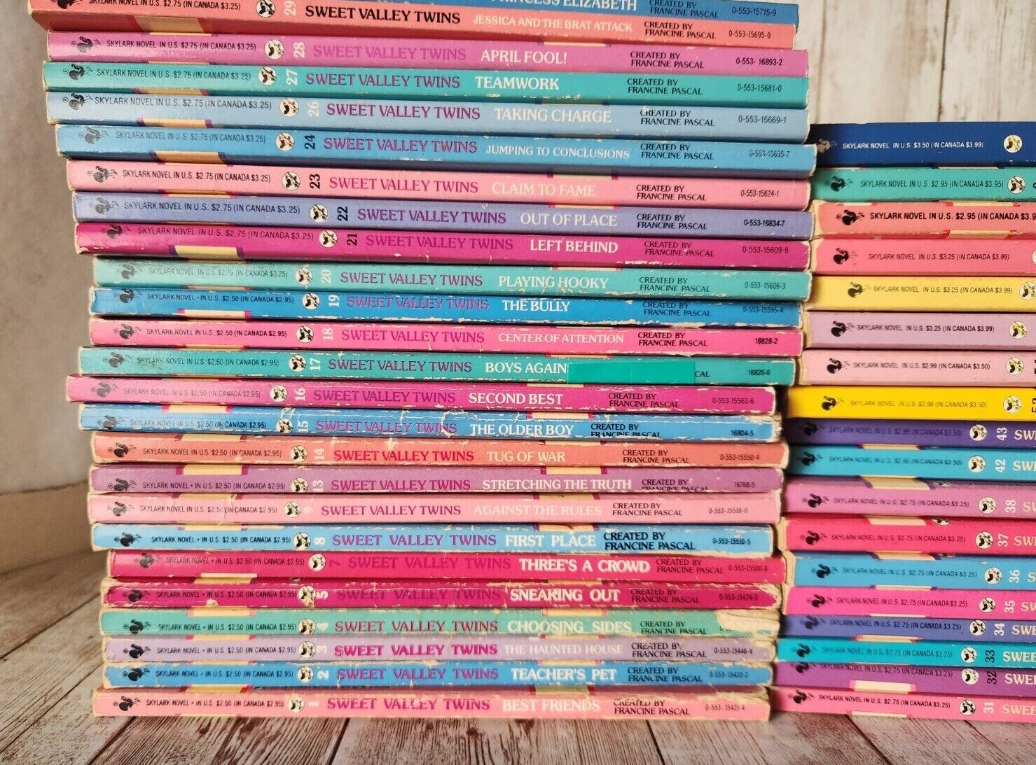 1990’s Sweet Valley Twins Books BUILD YOUR COLLECTION Francine Pascal Paperback