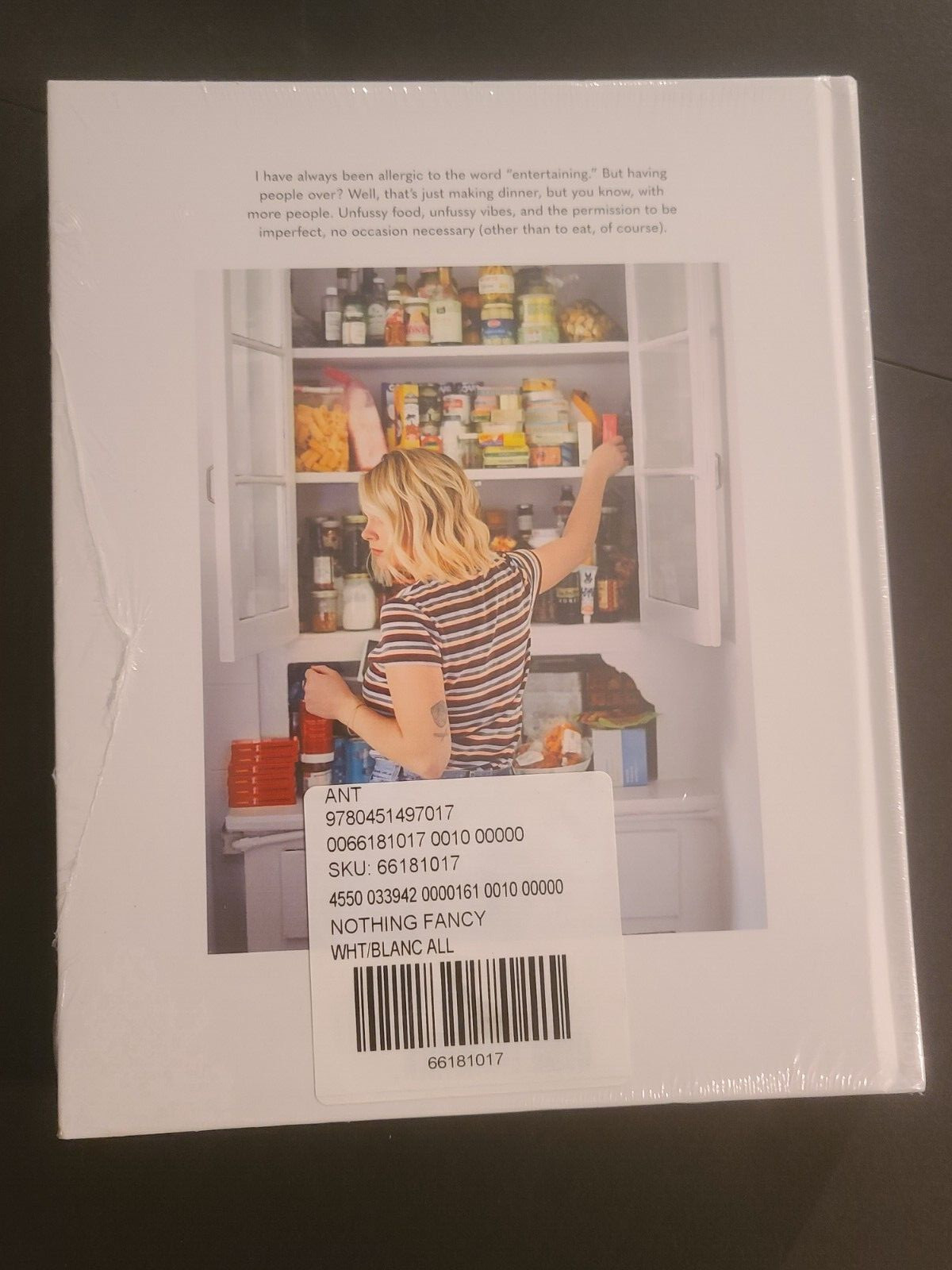 NEW FACTORY SEALED Nothing Fancy Unfussy Food for Having People Ove Alison Roman