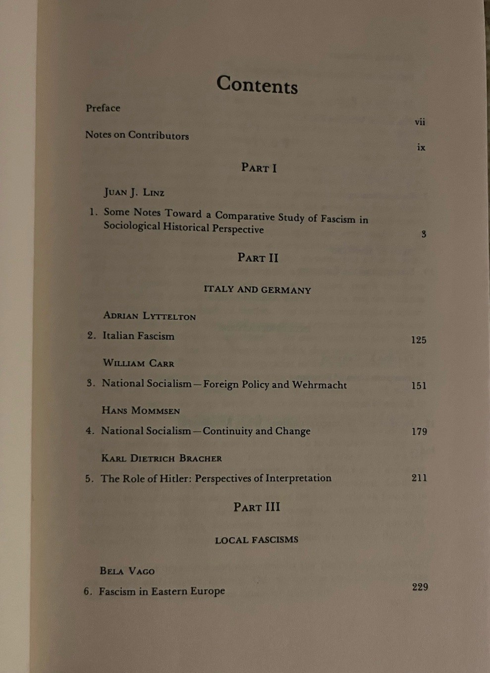 Fascism A Readers’ Guide Walter Lacqueur HARDBACK 1ST EDITION