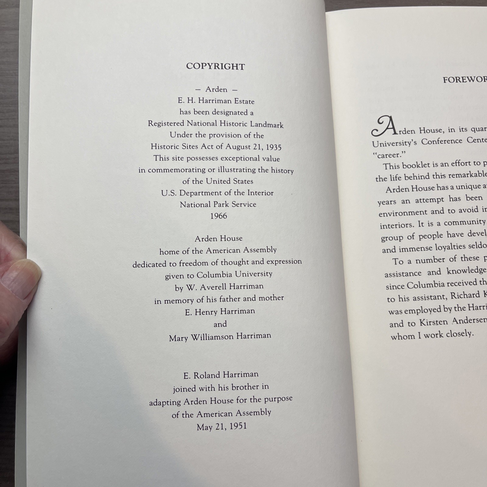 Arden House, a Living Expression of the Harriman Family by Marjorie W Brown-1981