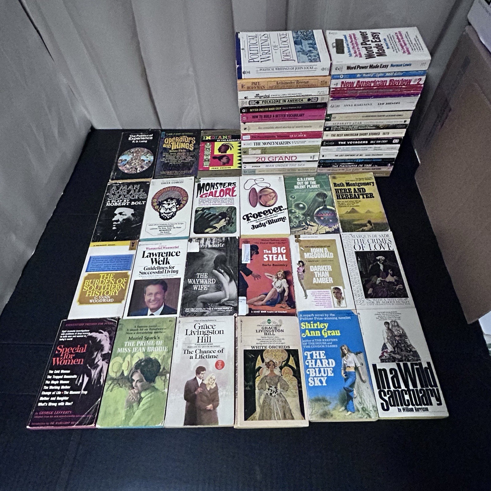 HUGE Book Lot of 51 Vintage Mixed Paperback Books
