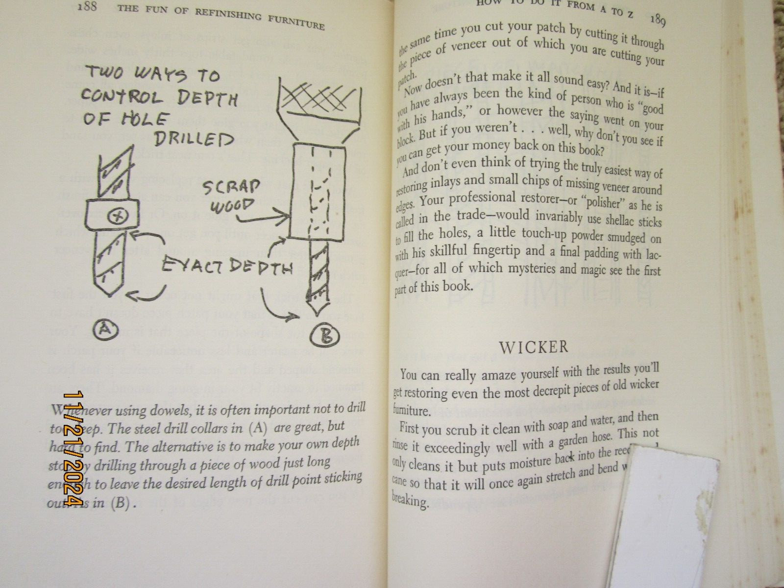 “The Fun of Refinishing Furniture” 1976 Grotz 244 pages ISBN 0-385-14916-6