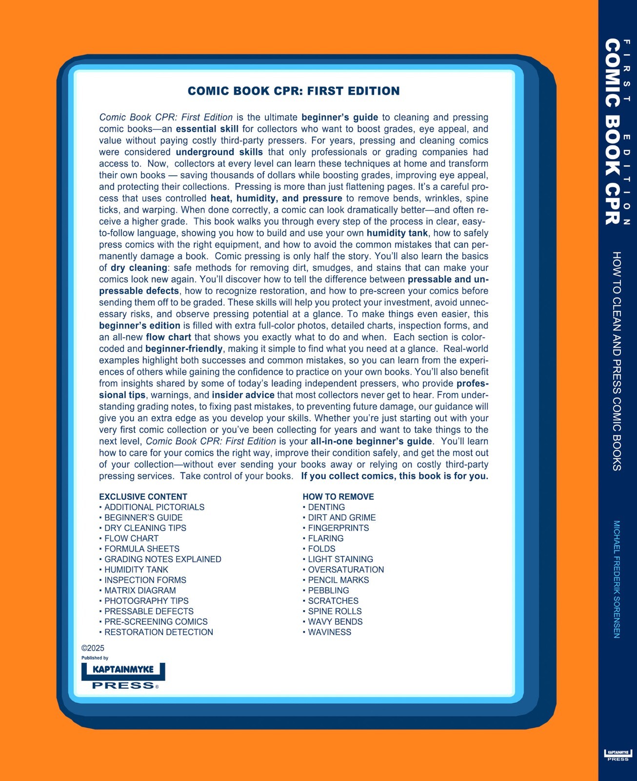 Comic Book CPR: First Edition – A Beginner’s Comic Cleaning & Pressing Guide