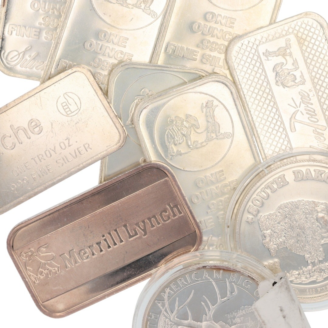 Assorted 1 oz .999 Fine Silver Rounds / Bars Variety Collection Set of 10