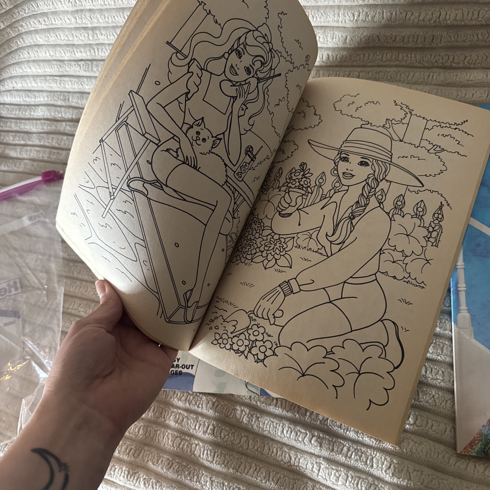 VTG. 1990S Golden Books Barbie Coloring/Activity Books Lot Of 3 UNCOLORED