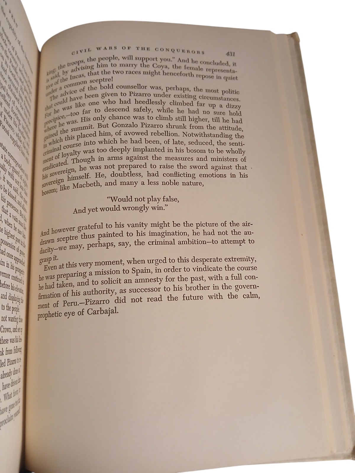 History Of The Conquest of Peru by William H. Prescott Hardcover 1957
