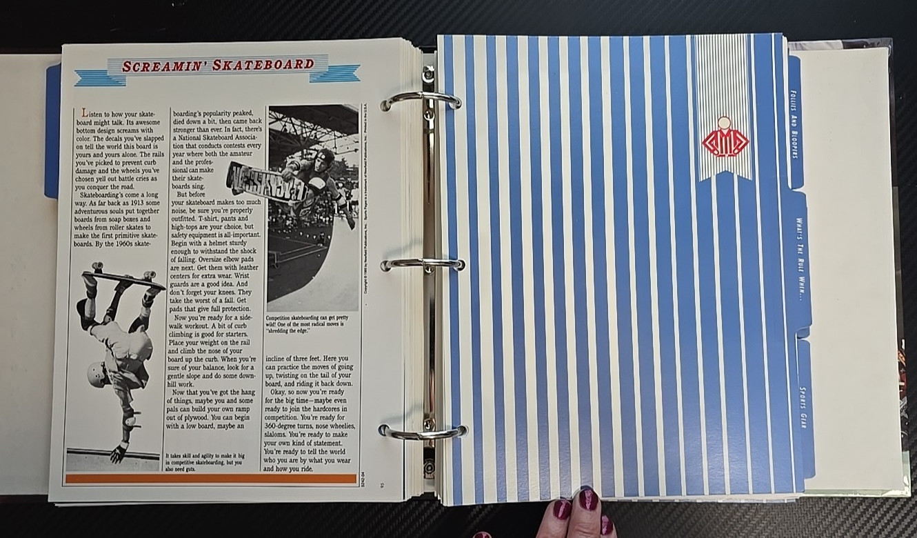 Vintage 1996 “Sports Pages: The Book For Sports Fans” Collector’s Hardcover Bind