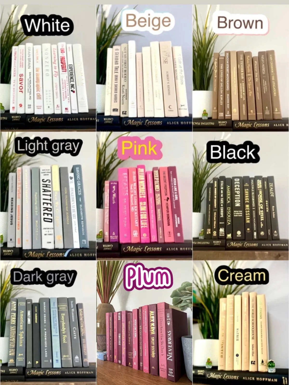 Stack of 6 colorful books for Decoration | Book Decor| Decorative Book set.