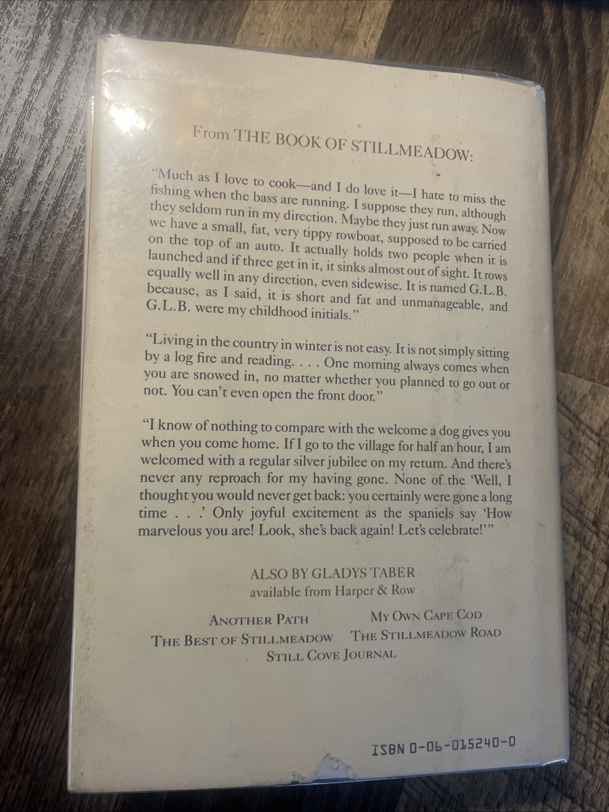 ViNTAGE HB Gladys Taber, The Book of Stillmeadow, 1984 reissue of 1948 book