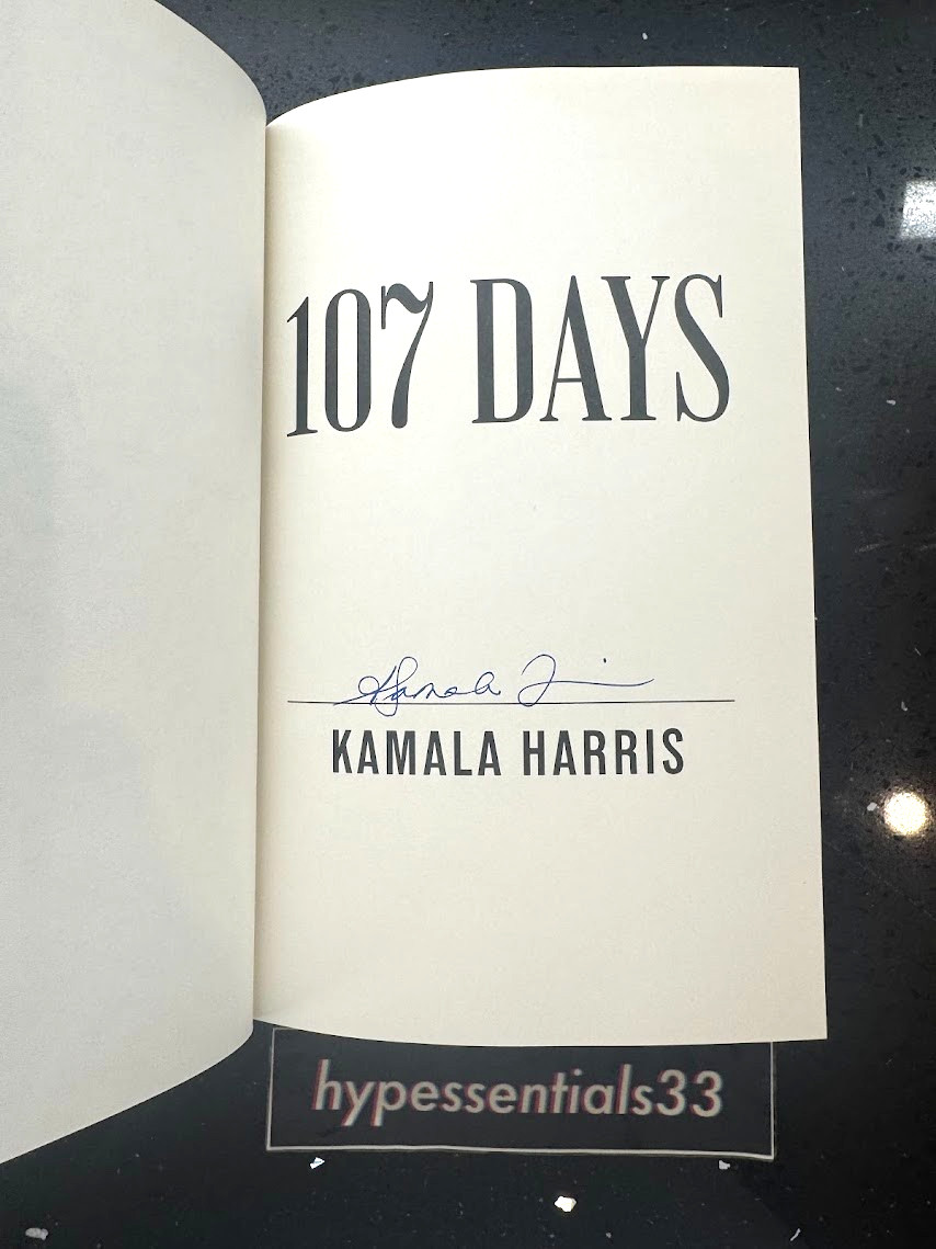 Kamala Harris Vice President SIGNED Book 107 Days HC AUTOGRAPHED New. In Hand