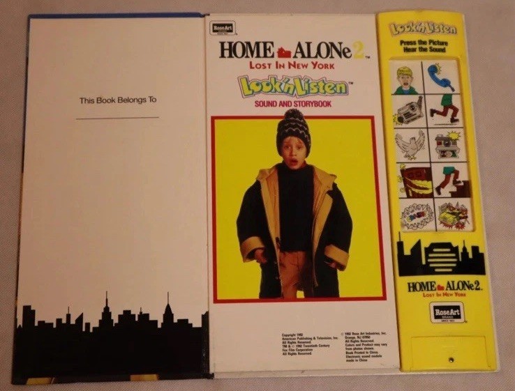HOME ALONE 2 LOST NEW YORK VTG SOUND & STORYBOOK LOOK ‘N LISTEN ELECTRONIC 1992