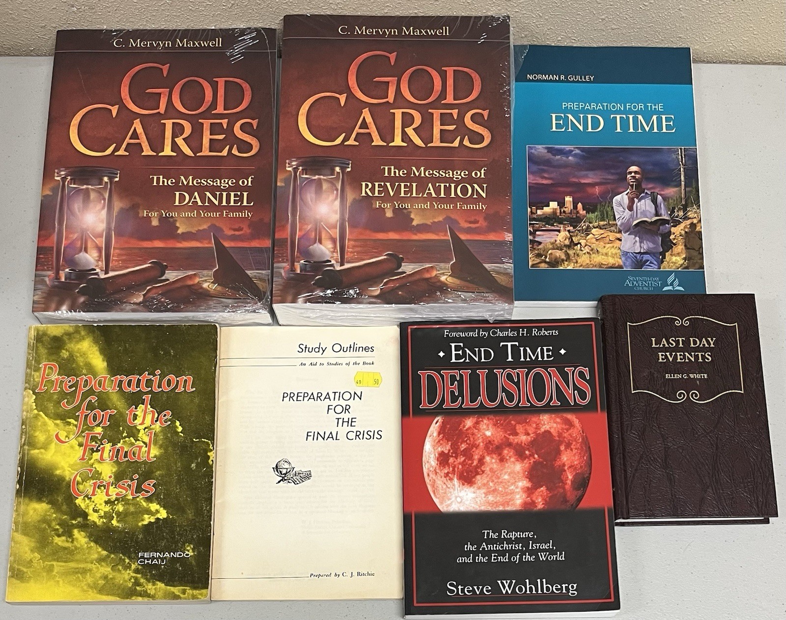 Prophecy Last Day events, Lot of 7 books for study – Seventh-day Adventist