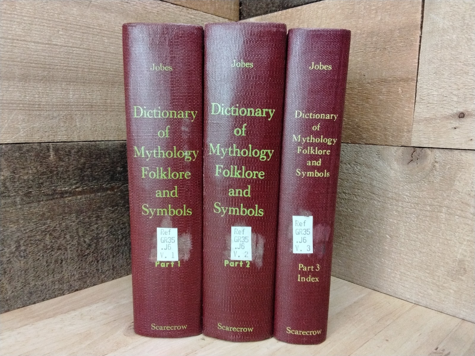 Dictionary Of Mythology Folklore And Symbols Jobes Vols 1-3 Complete Set