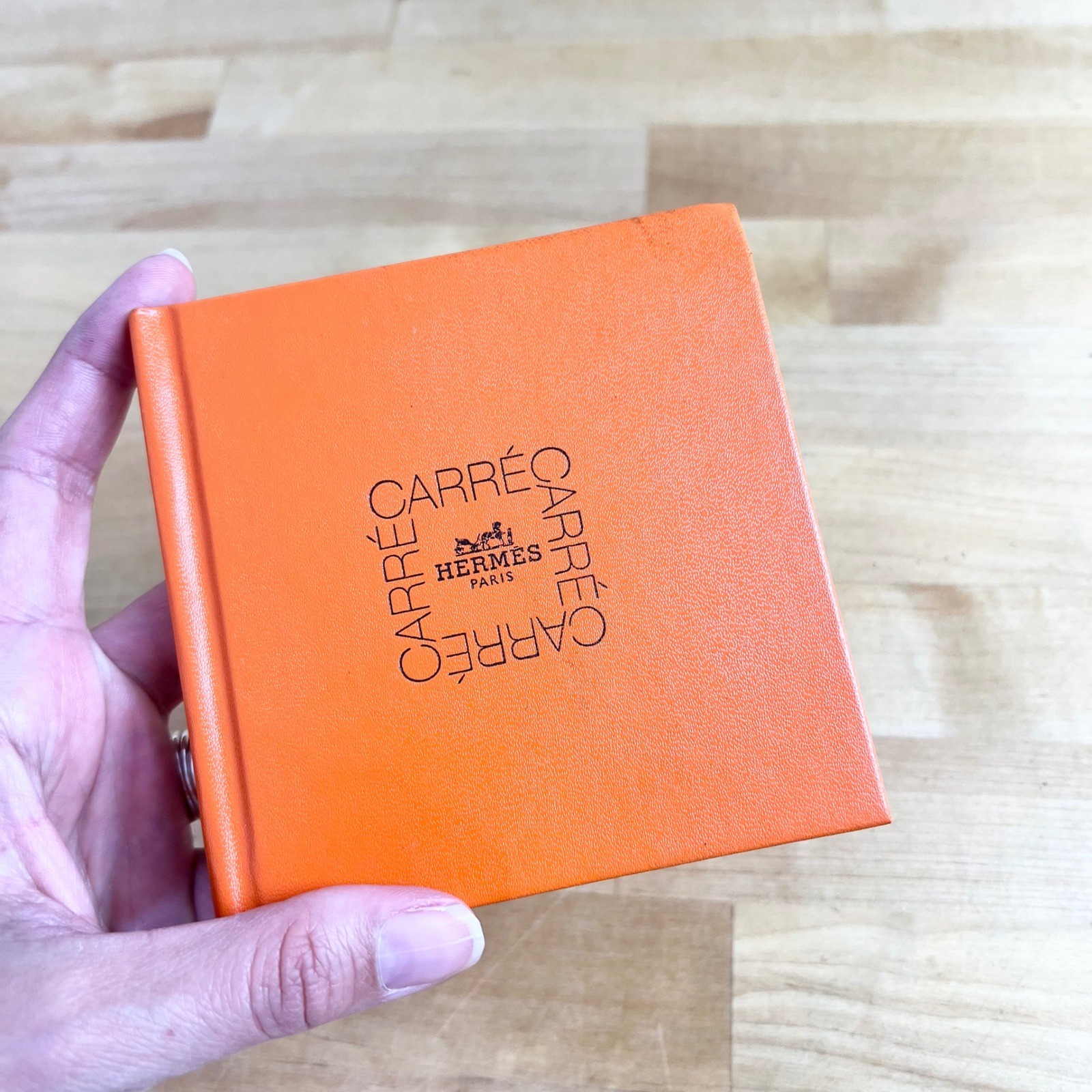 Hermes Book Carre Scarf Guide Orange Illustrated 1998 1st Edition Mini Hardcover