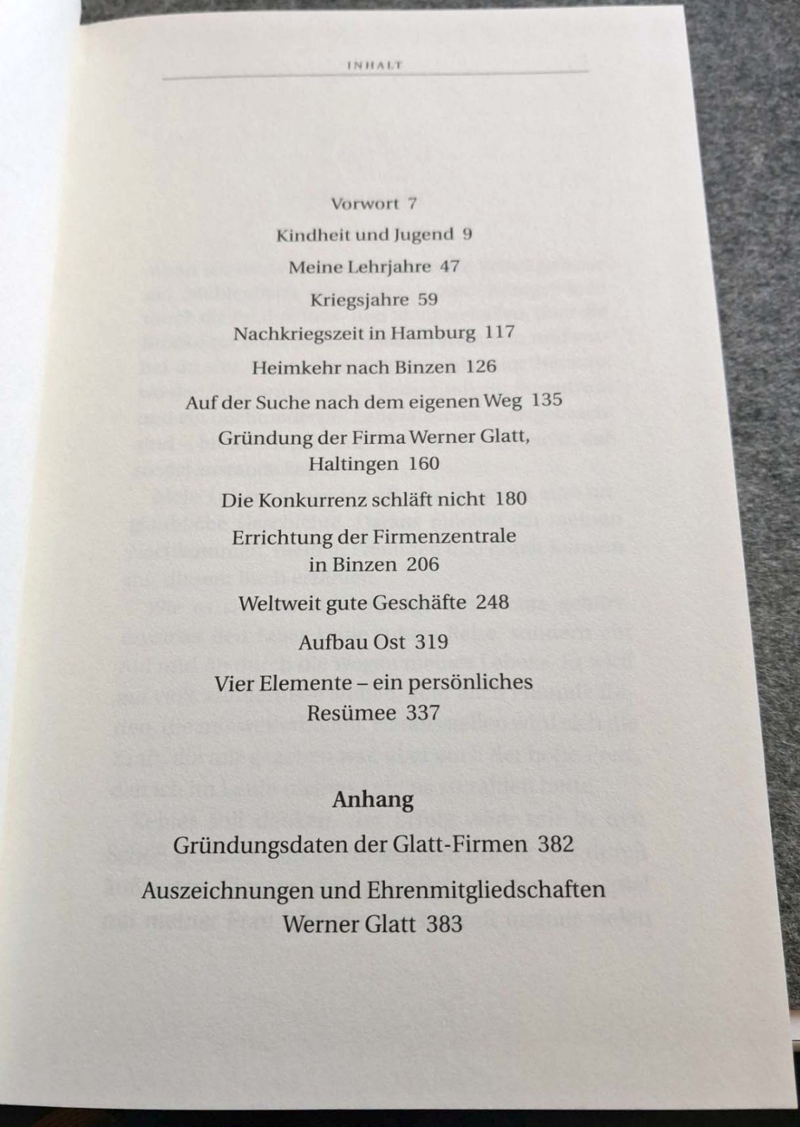 Aus Binzen um die Welt / Erinnerungen eines Unternehmers /Gebundene Ausgabe 2002