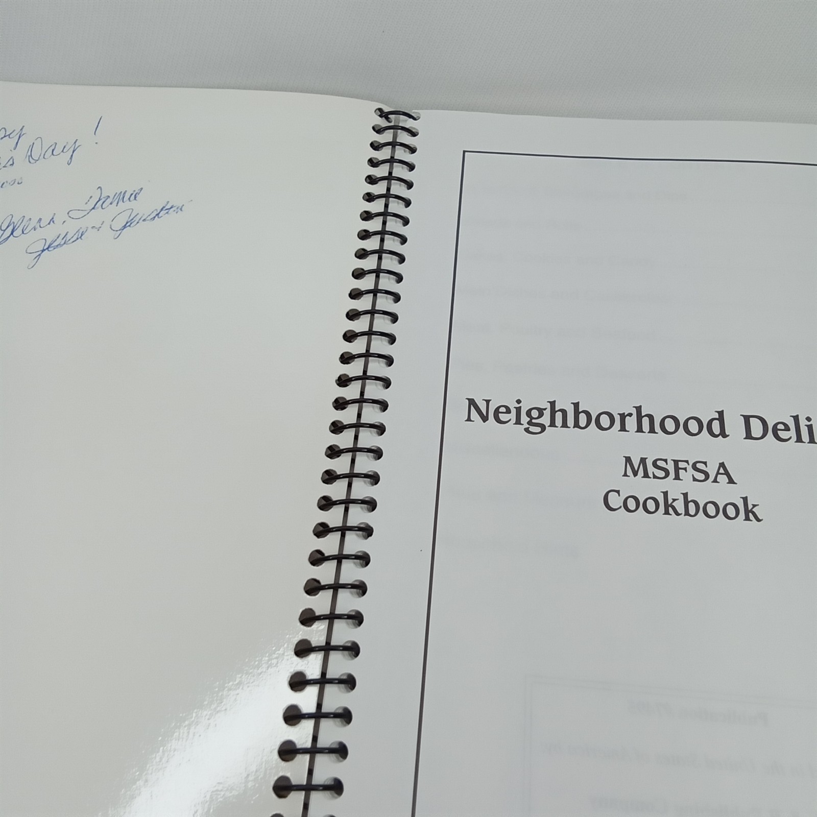 Vintage 1990s Cookbook Neighborhood Delights MSFSA Community 100 Pages