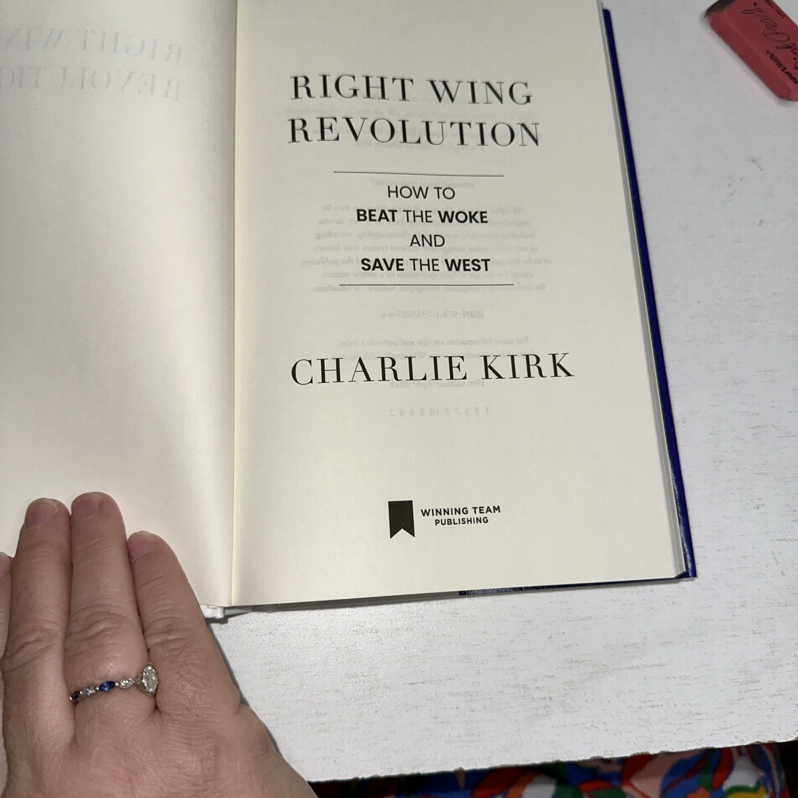 Right Wing Revolution by Charlie Kirk 1st Edition HCDJ