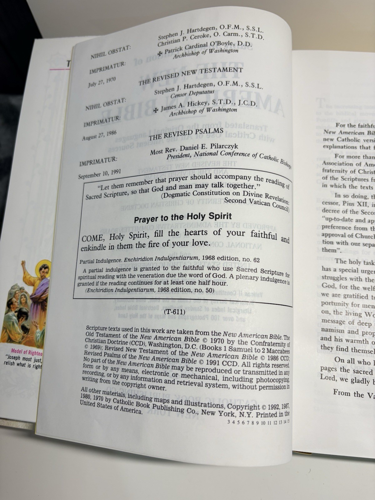 Saint Joseph Edition of The New American Bible – Illustrated Hardcover with Box
