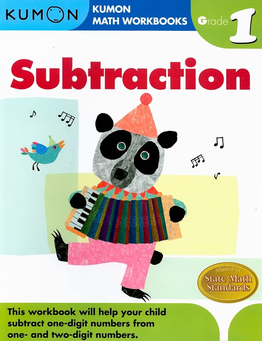 Kumon Grade 1 Subtraction (Kumon Math Workbooks), Ages 6-7, 96 pages – paper…