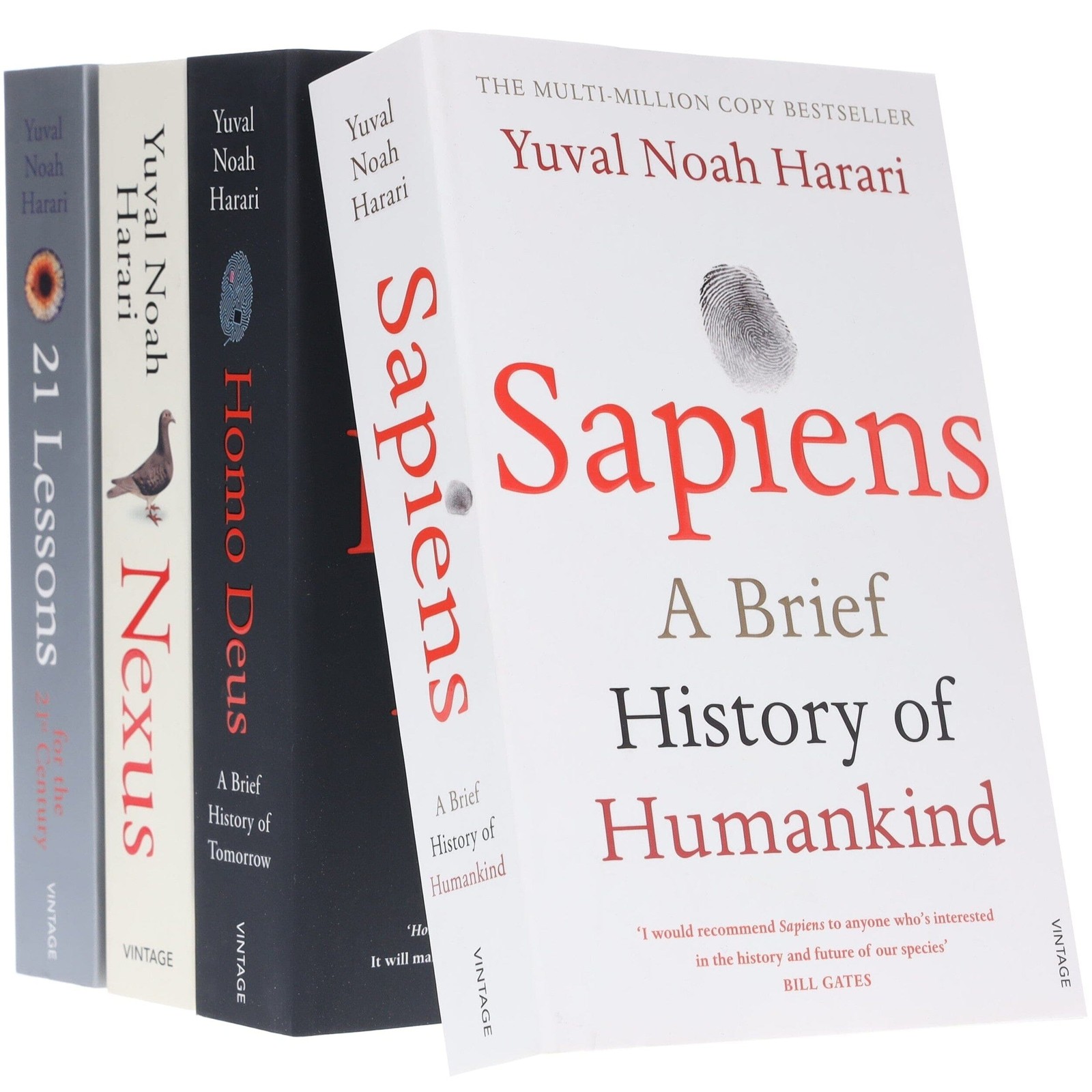 Yuval Noah Harari 4 Books Set Collection – Non-Fiction – Paperback