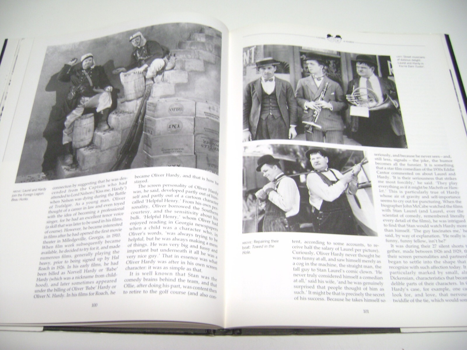 Huge 1995 Hardcover Book, CLASSIC MOVIE COMEDIANS, Packed with Photos, 176 pages