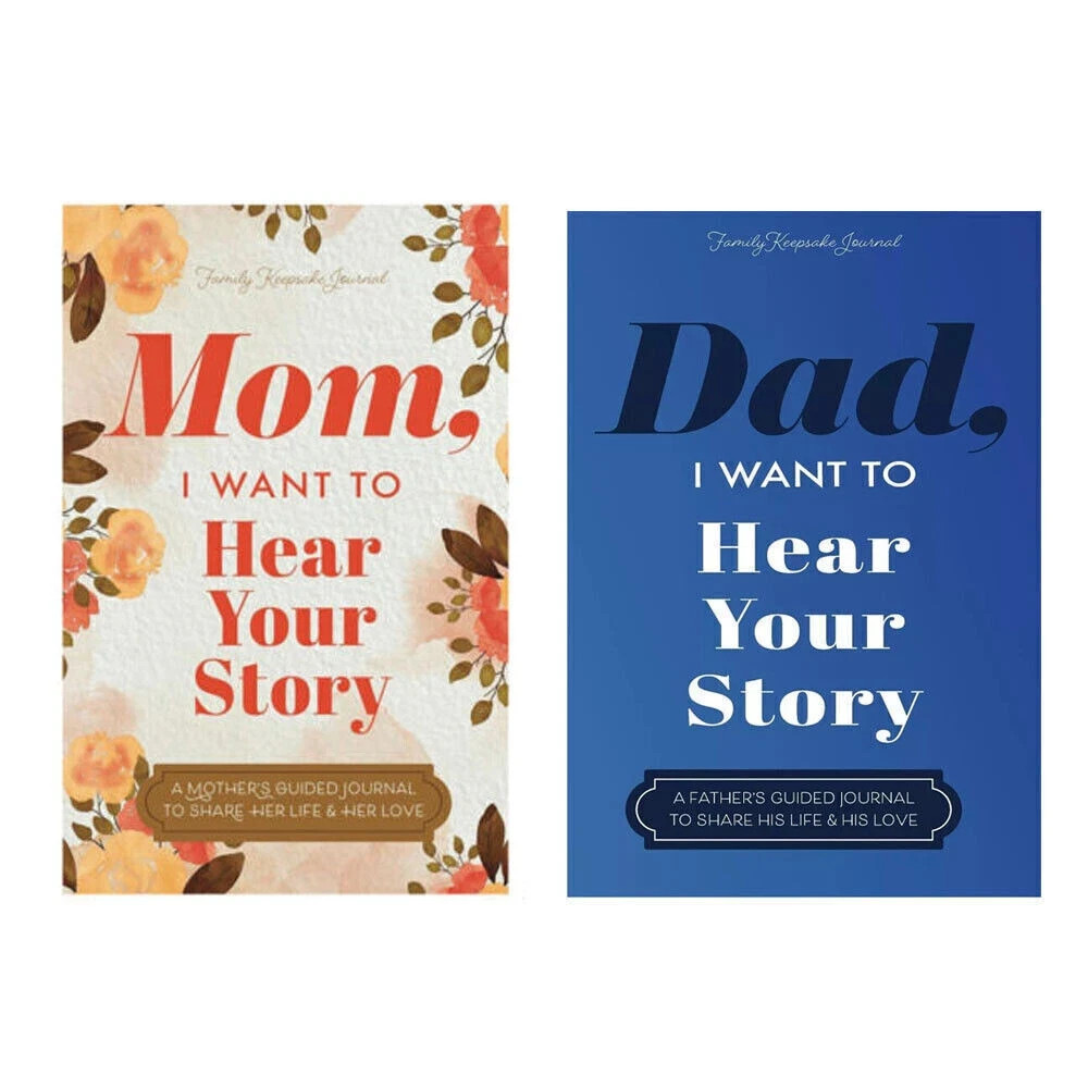 Dad I want to hear your story + Mom I want to hear your 2 book set Free Shipping