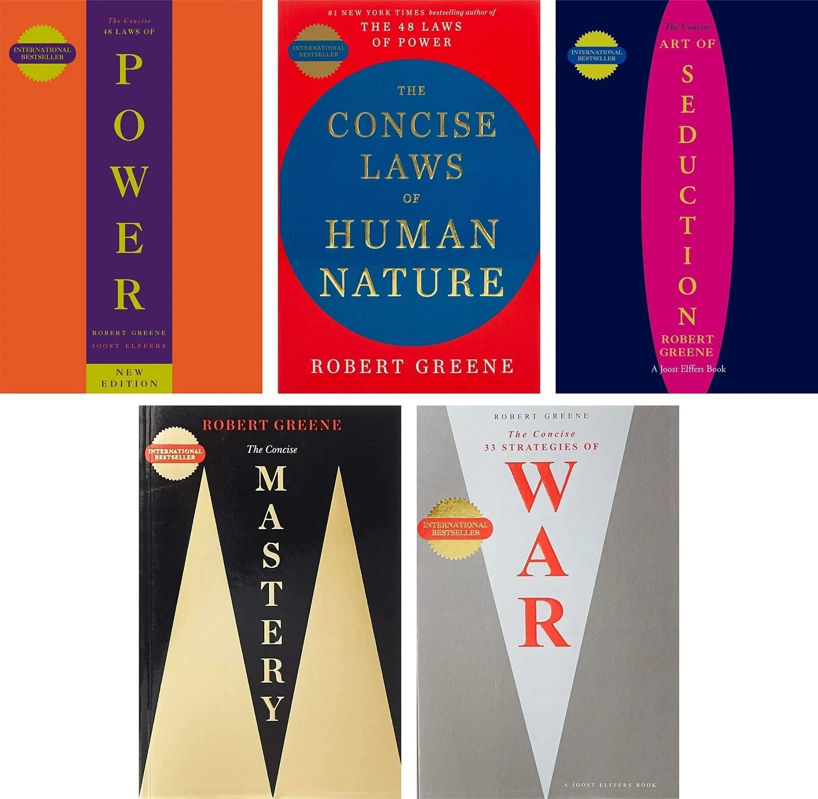 Robert Greene Collection 5 Books Set – [CONCISE] Seduction, Power