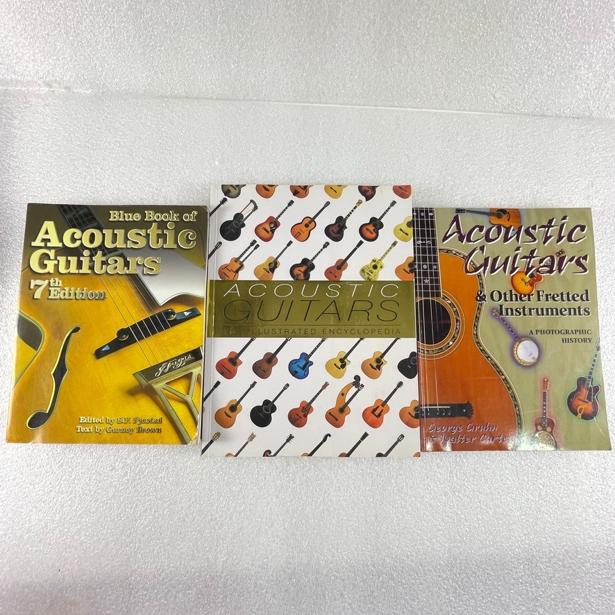 Acoustic Guitar Reference Book Lot of 3 by Fjestad, Gruhn, Carter – Various 2003