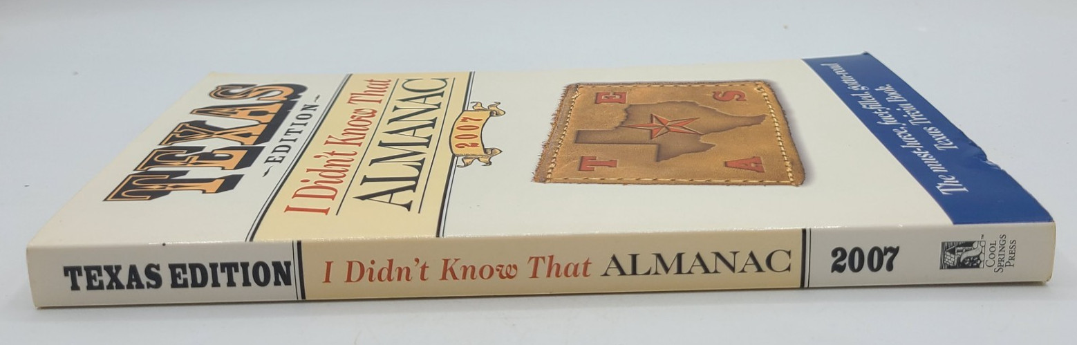 Texas Edition I Didn’t Know That Almanac 2007 By Cool Springs Press Trivia Fun
