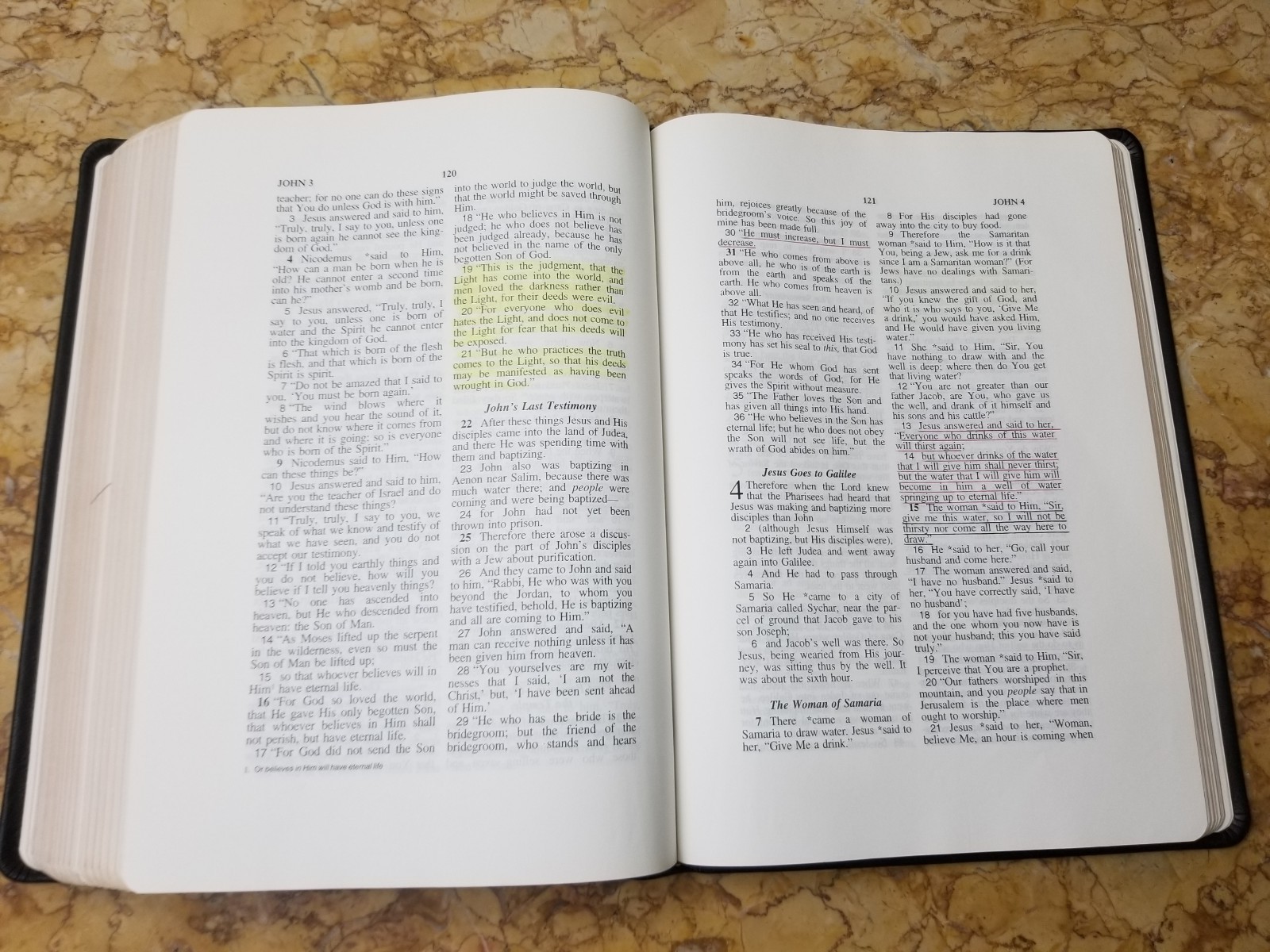 RARE 1999 USA NASB Bible Wide Margin Unknown Leather Opaque Paper USED L@@K🌟