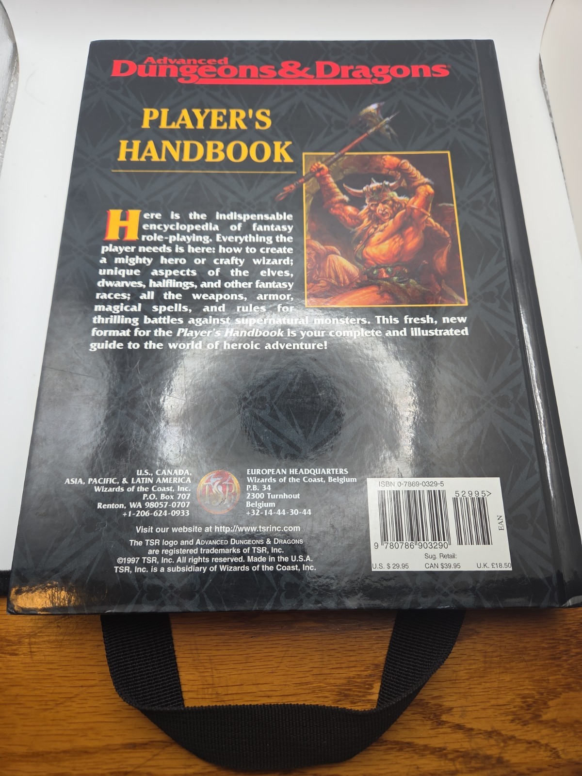 ADVANCED DUNGEONS & DRAGONS PLAYER’S HANDBOOK 2159 2nd ED 1996 1997 HARDCOVER